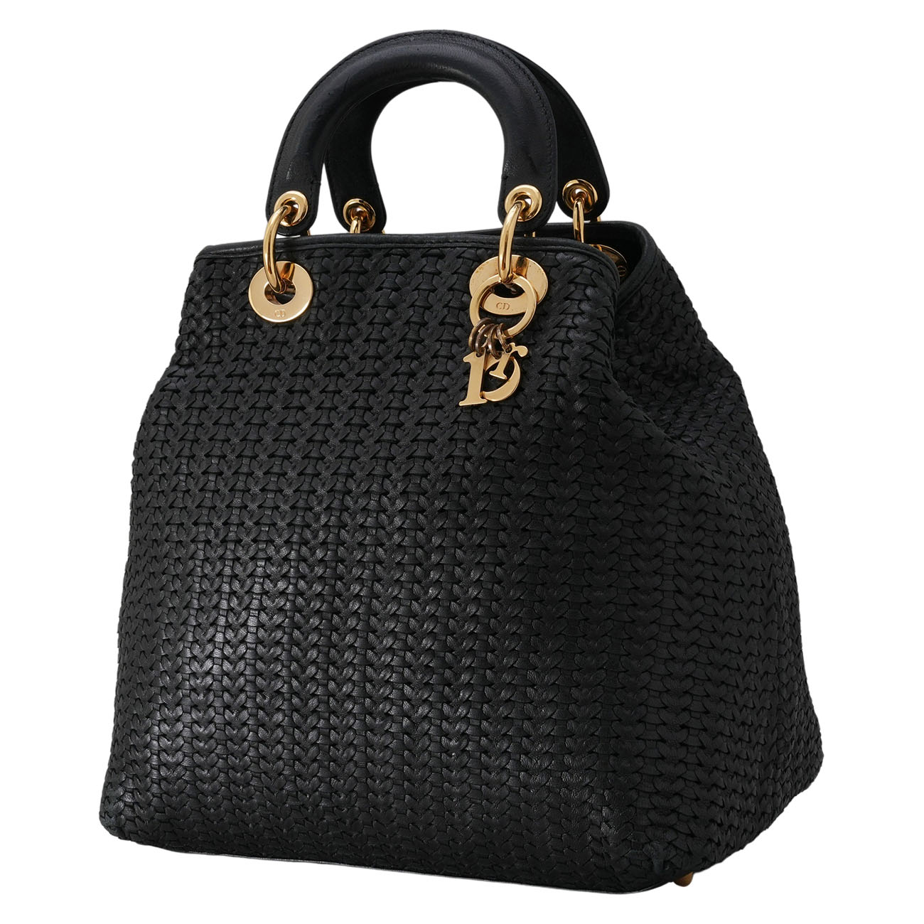 CHRISTIAN DIOR(USED)디올 레이디 디올 위빙 레더 토트백